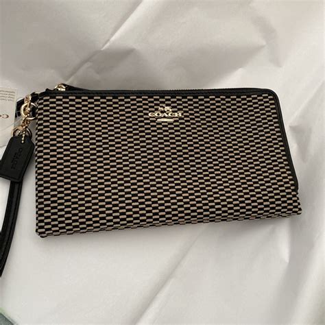 coach exploded rep large flap wristlet